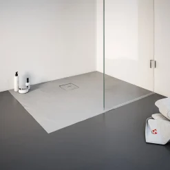 Schulte Express Plus Duschwa Mineralg Steinstr Rechteck -Plan 1000 x 750 grau