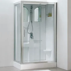 Schulte Komplettduschkabine Malta 2100 x 1200 x 800 mm weiß