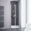 Schulte Pendeltür Alexa Style 2.0 inkl Seitenwand und Duschwanne 90 x 90 cm
