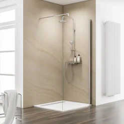 Schulte Walk In Duschwand MasterClass M6 Chromoptik ESG Fixil 70 cm fixil 500 klar hell