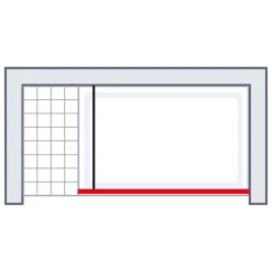 Schulte Walk In Duschwand MasterClass M6 Chromoptik ESG Fixil 70 cm fixil 500 klar hell
