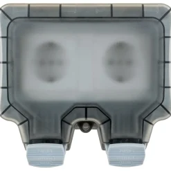 Schwaiger Außensteckdose Aufputz 2-fach IP66