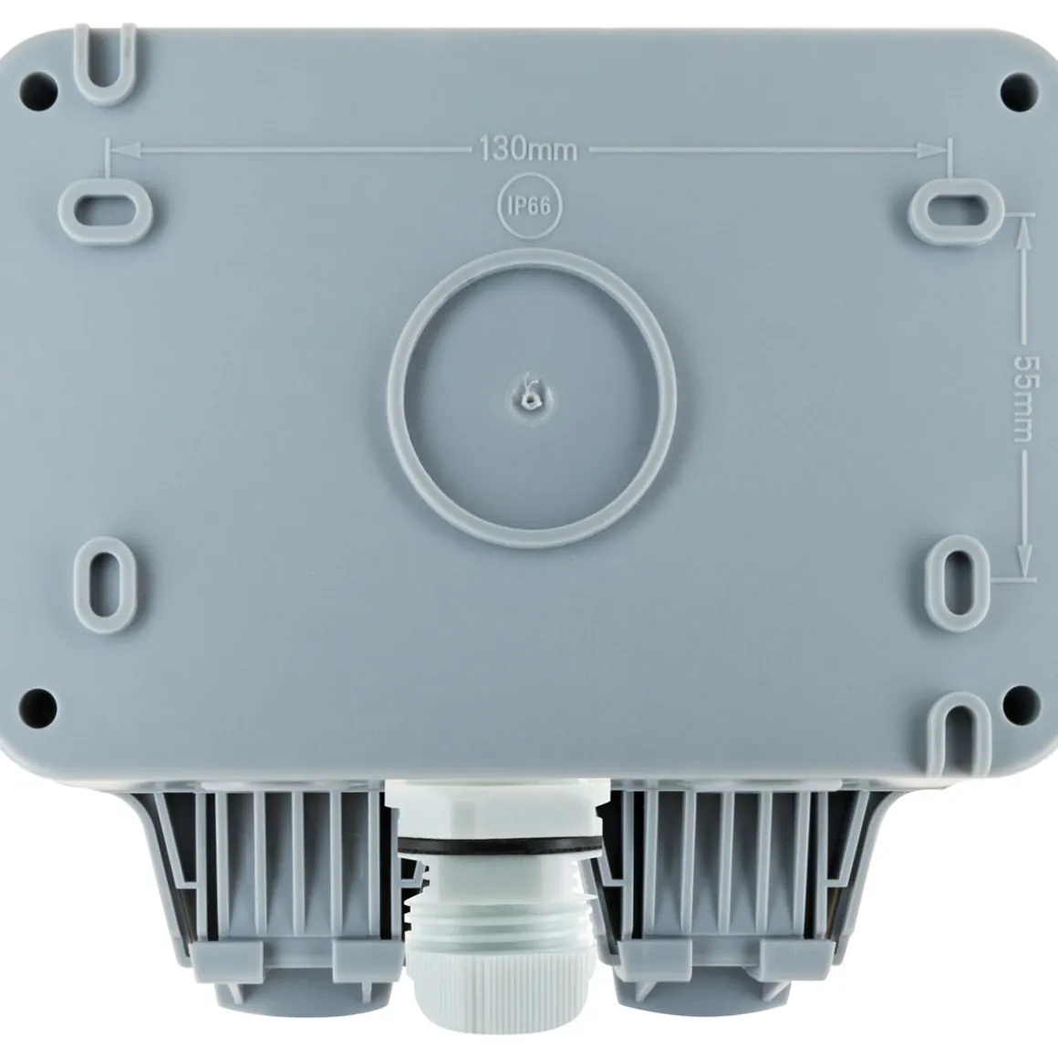 Schwaiger Außensteckdose Aufputz 2-fach IP66