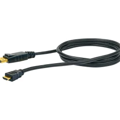 Schwaiger DisplayPort HDMI Adapterkabel 2 m schwarz