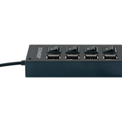 Schwaiger Hub USB 2.0 4-fach schwarz