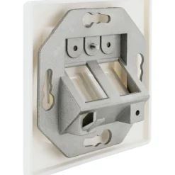 Schwaiger Keystone Anschlussdose 2-fach Unterputz mit Schrägauslass