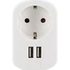 Schwaiger Ladegerät mit 2-fach USB 3.4A 230 V weiß