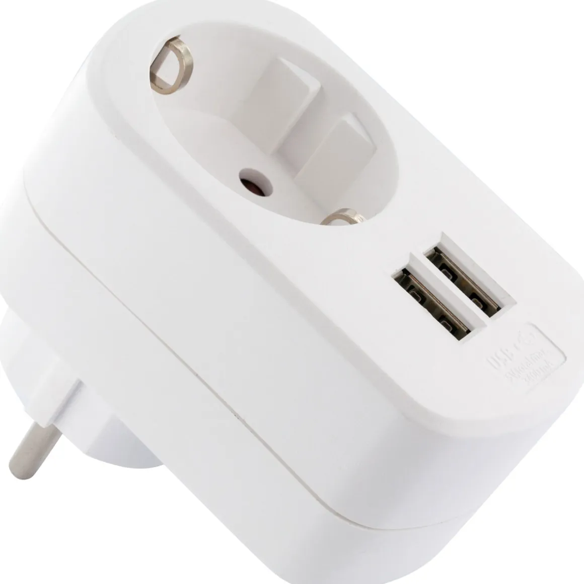 Schwaiger Ladegerät mit 2-fach USB 3.4A 230 V weiß