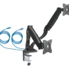 Schwaiger Monitor-Tischhalter Full Motion 2 für 2 Monitore bis 29 Zoll