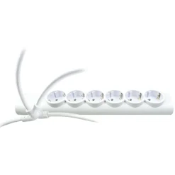 Schwaiger Steckdosenleiste 6-fach mit 2-fach USB