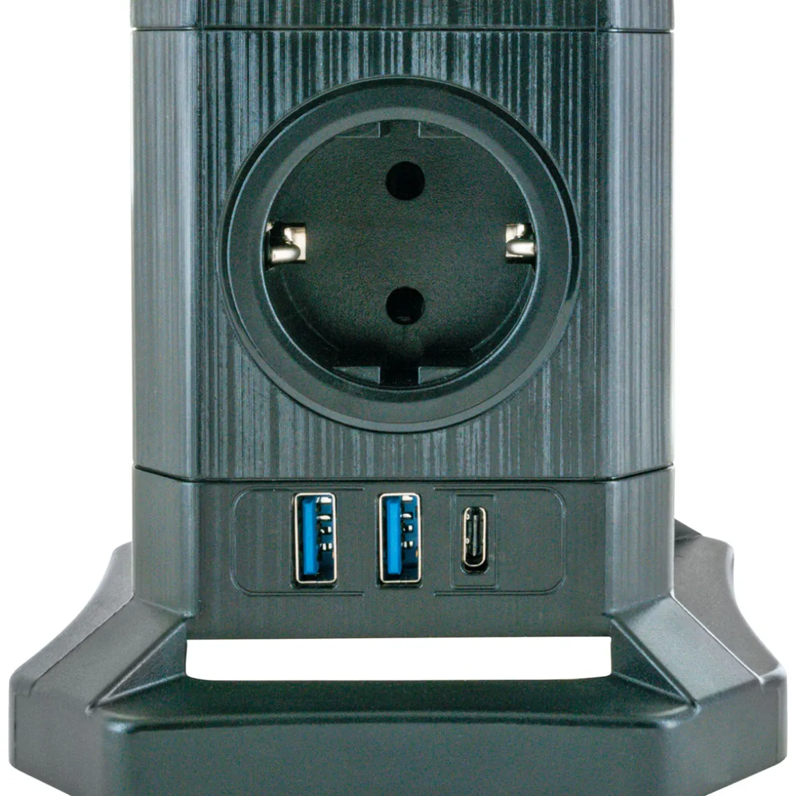 Schwaiger Steckdosentower 5-fach mit 2-fach USB A mit USB C