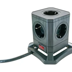 Schwaiger Steckdosentower 5-fach mit 2-fach USB A mit USB C