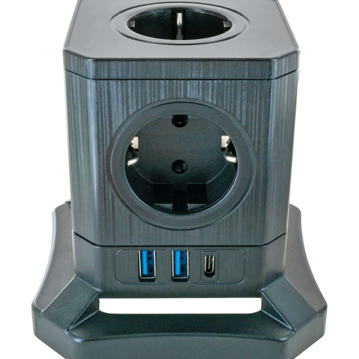 Schwaiger Steckdosentower 5-fach mit 2-fach USB A mit USB C