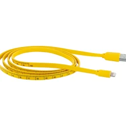 Schwaiger Sync und Ladekabel für Apple mit Maßband 1,2 m