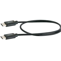 Schwaiger Sync und Ladekabel Typ C 0,5 m schwarz