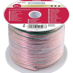 Schwaiger Audio-Lautsprecherkabel 25 m transparent 2x 2,5 mm²