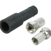 Schwaiger F-Stecker-Set 7 mm 2 Stecker und 1 Gummitülle