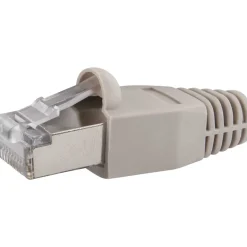 Schwaiger Netzwerkstecker CAT6 mit Kabelführung grau 10 Stück