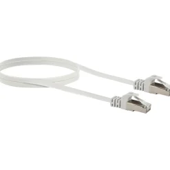 Schwaiger Ntzwerk-Flachkabel CAT6,1,5m weiß