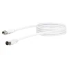 Schwaiger SAT-Antennenkabel F- und IEC-Stecker 90 dB weiß 150 cm