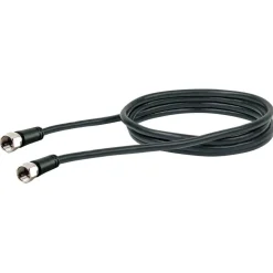 Schwaiger SAT-Antennenkabel 90 dB 1,5 m schwarz mit F-Stecker und F-Stecker