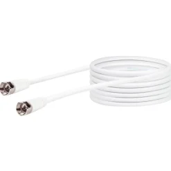 Schwaiger SAT-Antennenkabel 90 dB 15 m weiß mit F-Stecker und F-Stecker