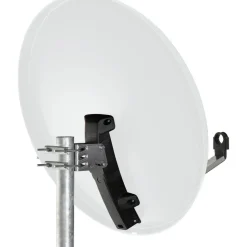 Schwaiger Satellitenschüssel mit Logo 80 cm Aluminium hellgrau