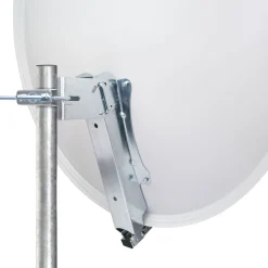 Schwaiger Satellitenschüssel Alu-Line mit Logo 80 cm Aluminium hellgrau
