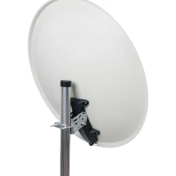 Schwaiger Satellitenschüssel mit Logo 80 cm Stahl weiß