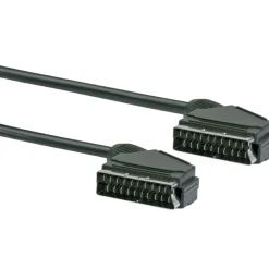 Schwaiger Scart-Verbindungskabel 2 m schwarz