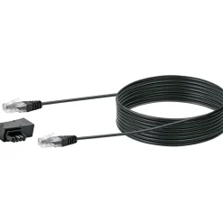 Schwaiger Steckeradapter TAE/DSL mit Modemkabel 6m