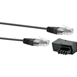 Schwaiger Steckeradapter TAE/DSL mit Modemkabel 6m
