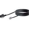 Schwaiger Telefonkabel 6 m schwarz