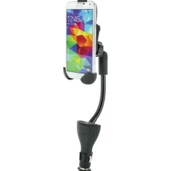 Schwaiger Universal-Smartphone-Halterung 12 V für Auto/KFZ/Zigarettenanzünder