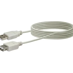 Schwaiger USB 2.0 Typ A Anschlusskabel 2 m weiß