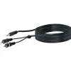 Schwaiger Y-Adapterkabel Stereo schwarz 500 cm