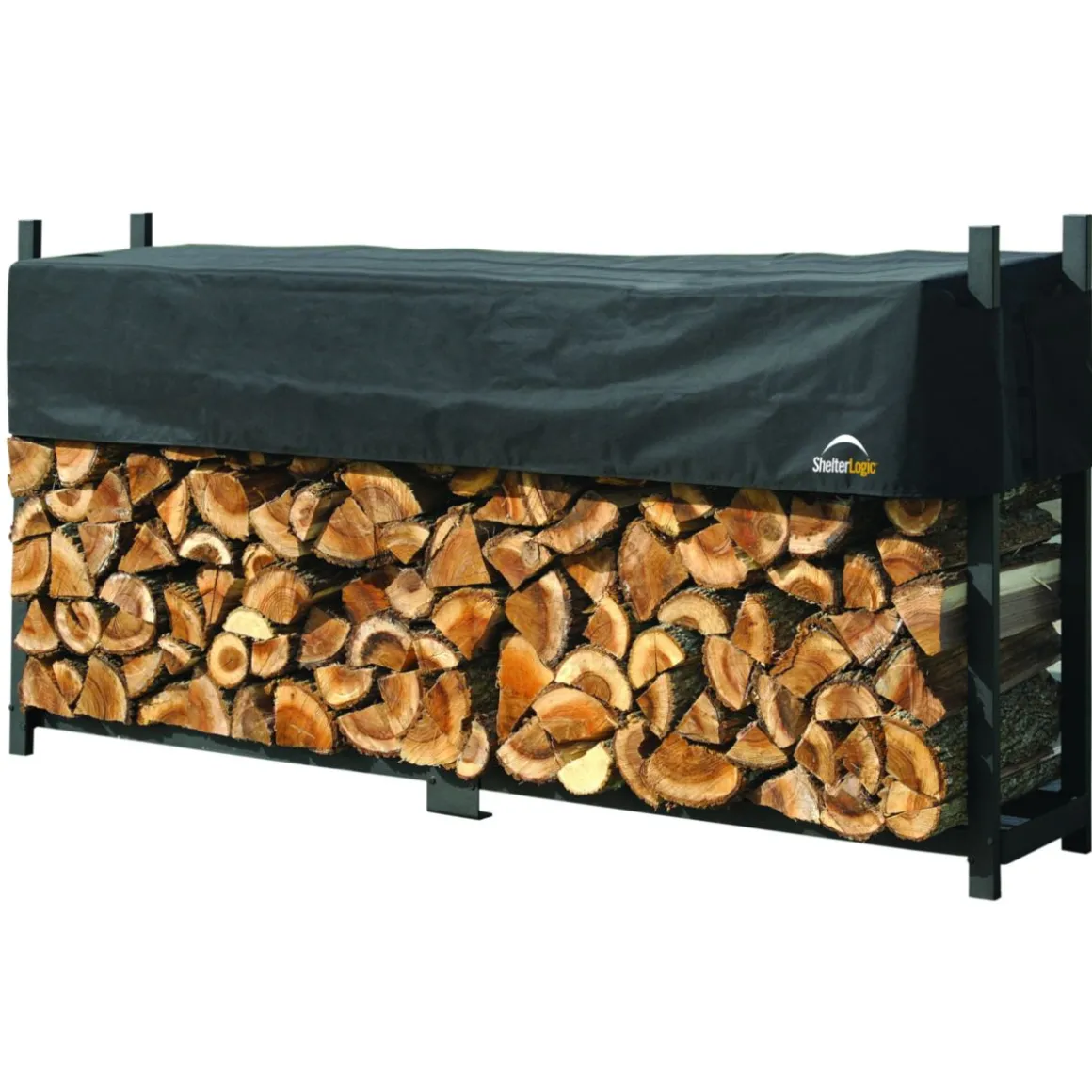 ShelterLogic Kaminholzregal Traglast 2.000 kg Inkl. Abdeckung 36,3x238,3x118,9cm