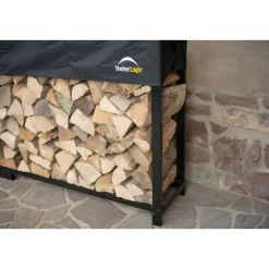 ShelterLogic Kaminholzregal Traglast 2.000 kg Inkl. Abdeckung 36,3x238,3x118,9cm