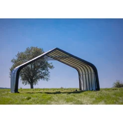 ShelterLogic Weidezelt Run-In-Shed 49,64 m² 730x670x380cm Grün