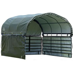 ShelterLogic Weidezelt Seitenverkleidung ohne Stahlgestell 370x150cm Grün