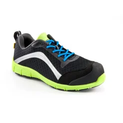 Sicherheitshalbschuh S1 schwarz-grün Größe