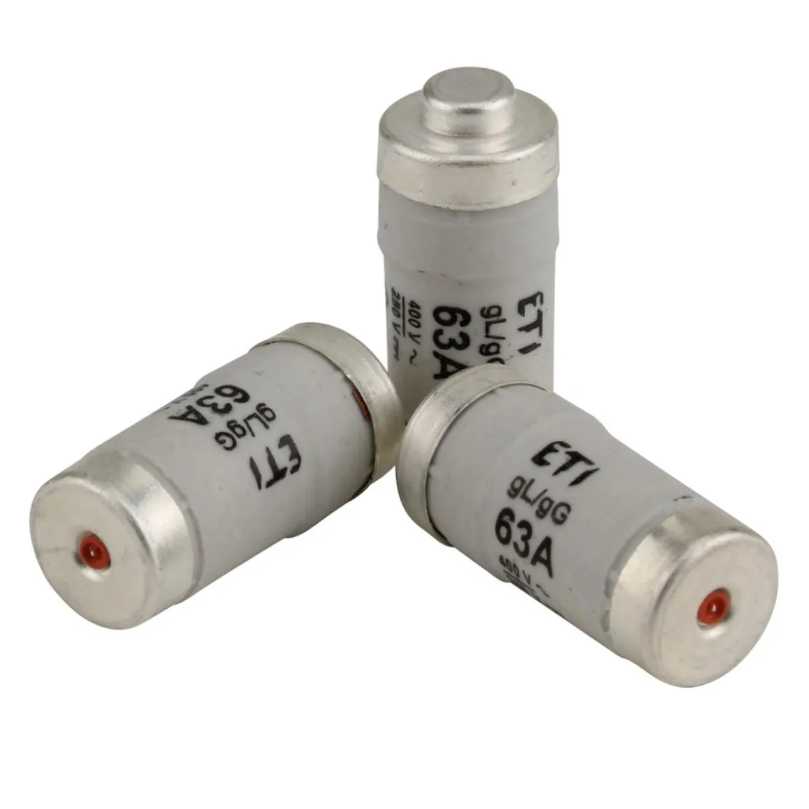 Sicherung D02 250/400V 63A E18 10 Stück