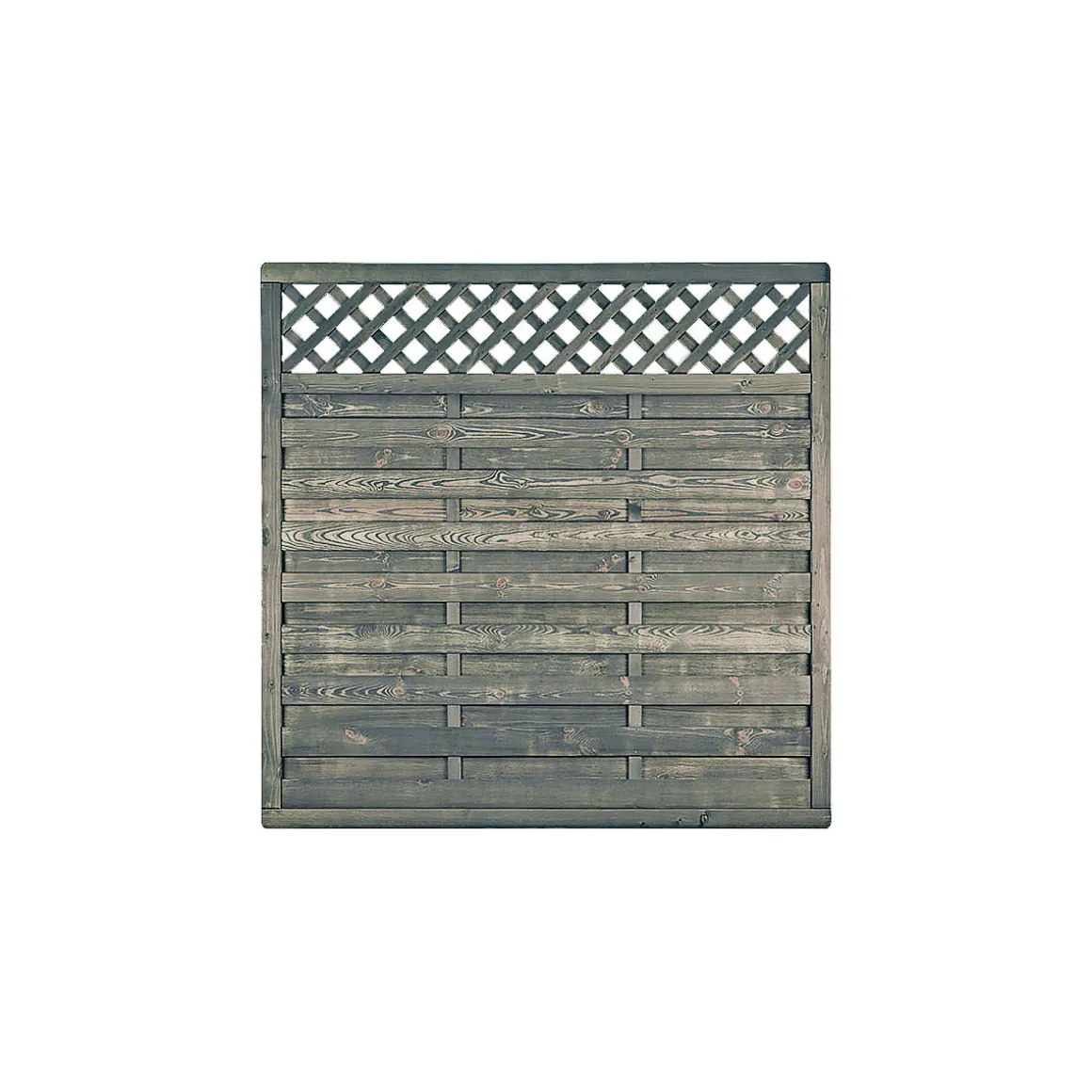 Sichtschutzzaun BARTEK grau lasiert 180 x 180 cm