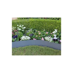 SIENA GARDEN Rasenkante Metall grau, 6mx15cm