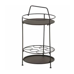 Siena Garden Beistelltisch Siero 42 x 74 cm schwarz