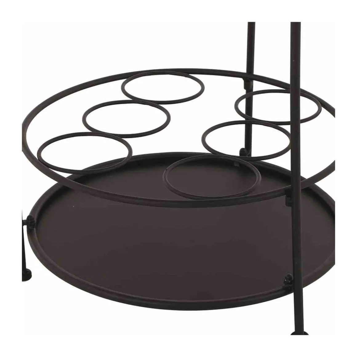 Siena Garden Beistelltisch Siero 42 x 74 cm schwarz