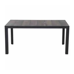 Siena Garden Dining Tisch Silva 140 x 90 x 74 cm matt anthrazit/washed grey
