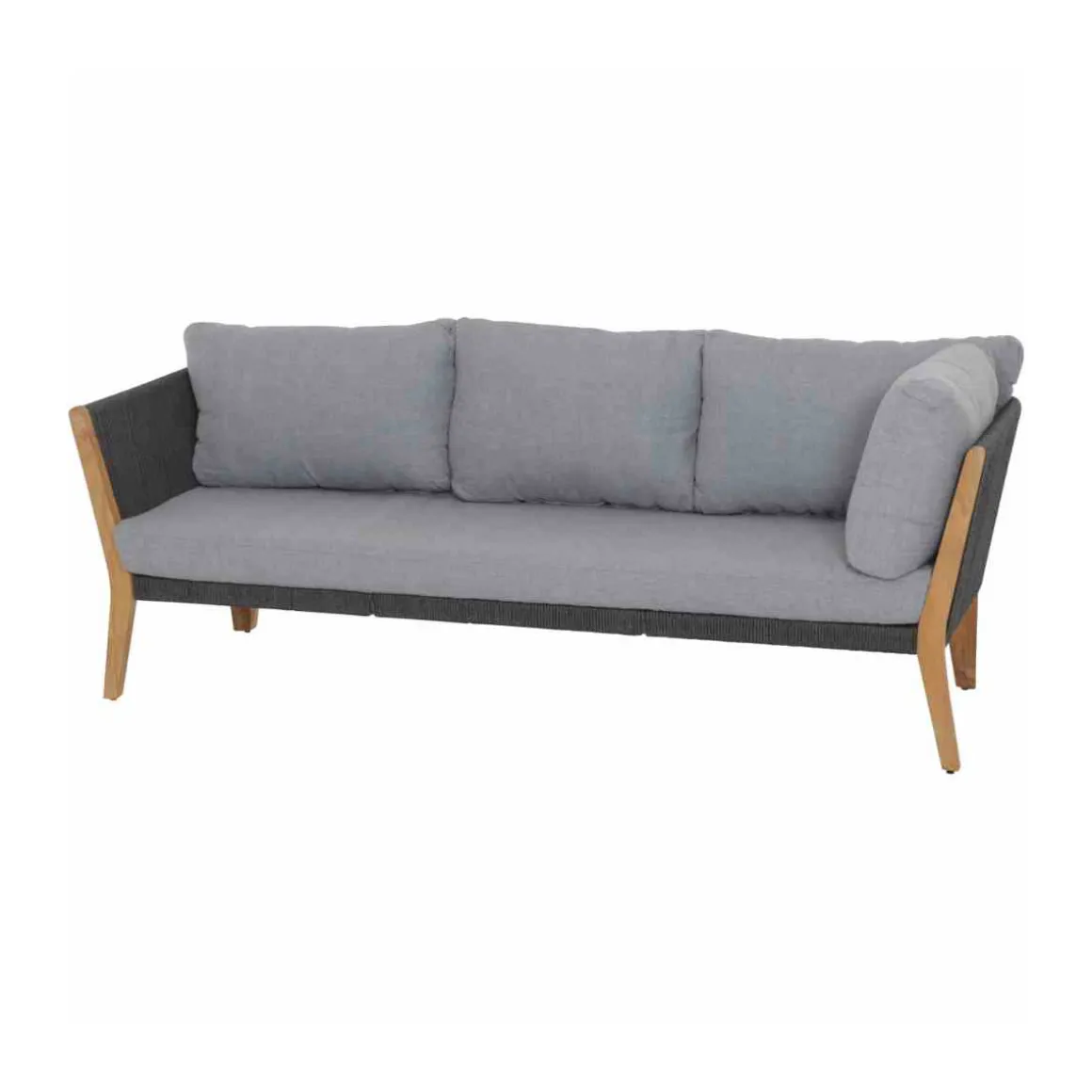 Siena Garden Loungeset „Parma“, 4-teilig, anthrazit/grau