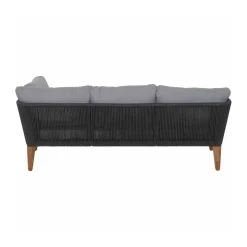 Siena Garden Loungeset „Parma“, 4-teilig, anthrazit/grau