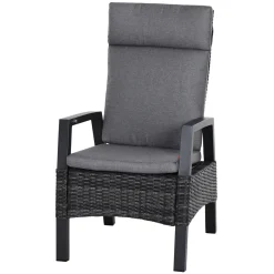 Siena Garden Positionssessel Taranto Aluminium-Gestell anthrazit Gardino-Geflecht